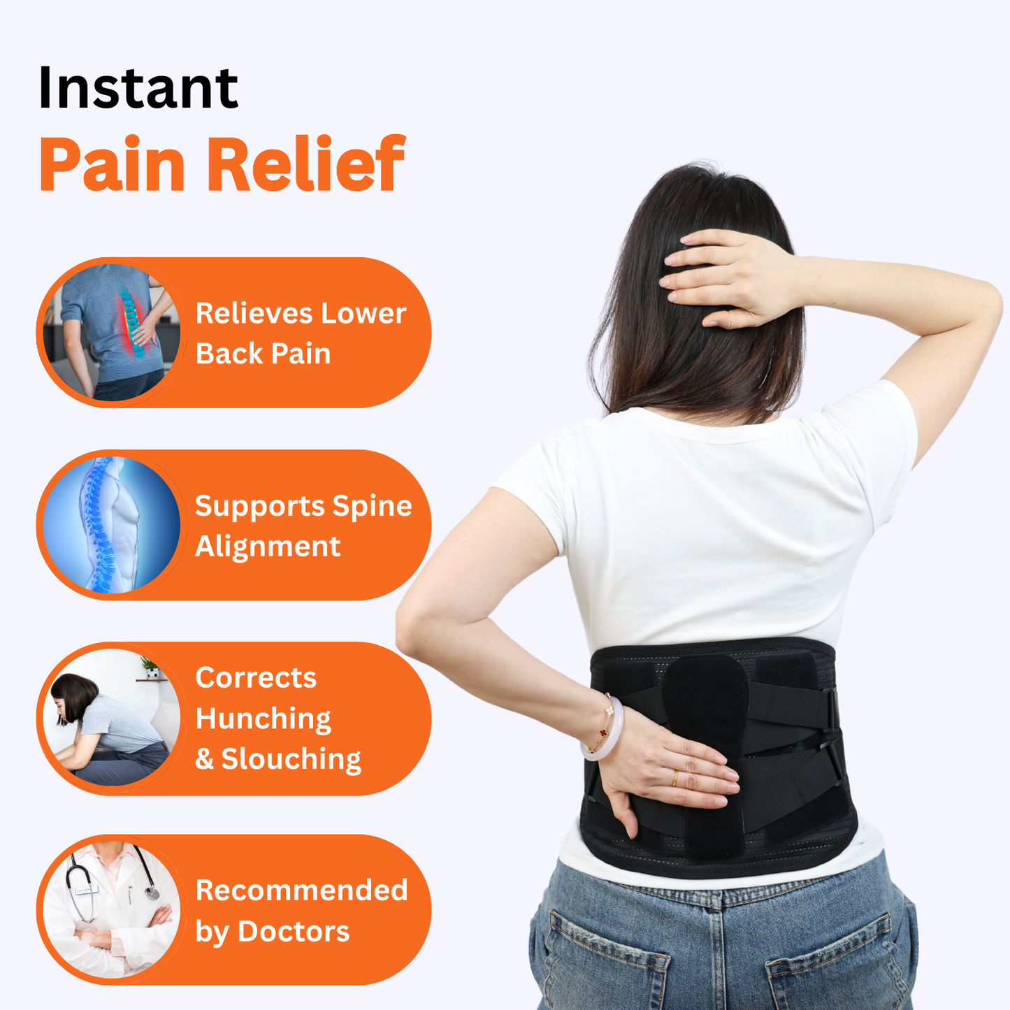 Lumbar Back Brace - Daily Pain Relief